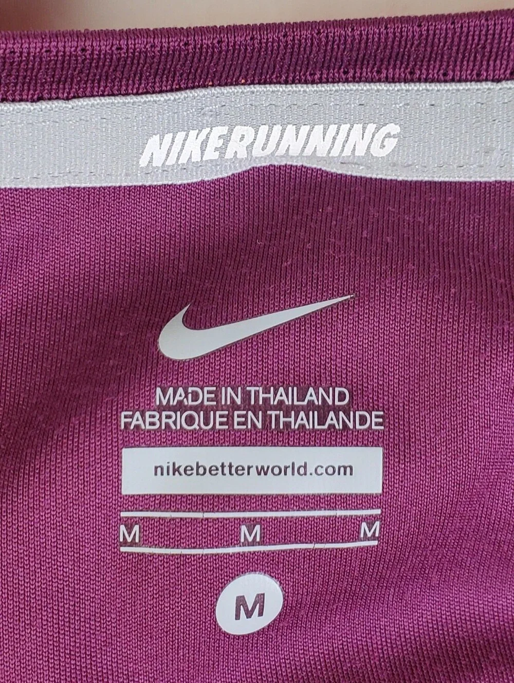 Nike Womens Miler Dri-Fit Colorful Athletic Running Gym Shirt - Size M - EUC
